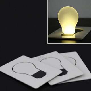 New LED Pocket card Wallet Lamp Light Credit Card Size  