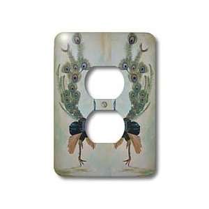  Taiche Acrylic Art   Peafowl Peacock   Light Switch Covers 