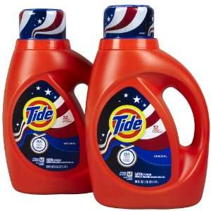  Tide Concentrated Liquid Detergent, Original , 50 oz, 2pk 