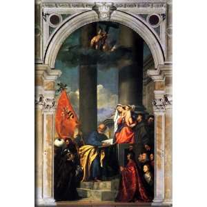    Pesaros Madonna 20x30 Streched Canvas Art by Titian