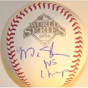 Autographed Matt Stairs Ball   2008 W S Official   Autographed 