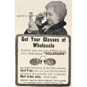  1903 Ad Eye Glasses Ocularscope Grand Rapids Opticians 