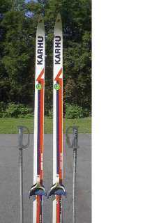 Cross Country 72 Skis 3 pin 185 cm +Poles KARHU  