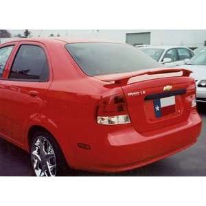 Chevrolet Aveo 2004 06 Sedan Custom Rear Spoiler With Light Unpainted 