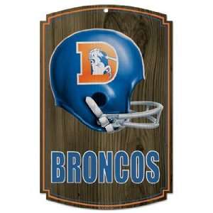  NFL Denver Broncos Old Logo Sign   Wood Style Sports 