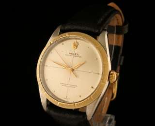   Vintage 14K/SS Rolex Oyster Perpetual Ref. 1008 Crosshair Dial  