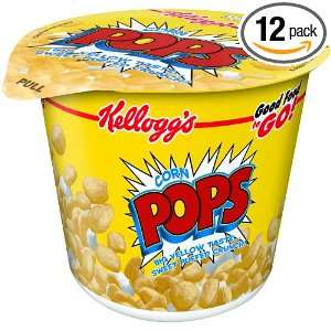Kelloggs Corn Pops Cereal, 1.5 Ounce Cups (Pack of 12)  