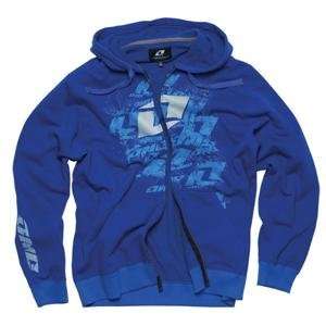  One Industries Thrasher Zip Up Hoody   Large/Royal Blue 