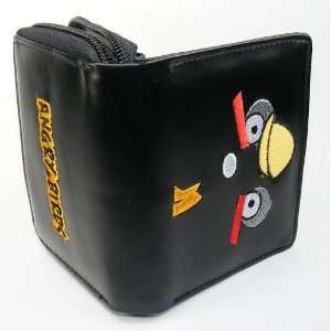  Black Angry Bird, Embroidery Wallet. Zipper Wallet. Toys & Games