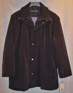   klein men s model quintin black water repellent jacket coat size large
