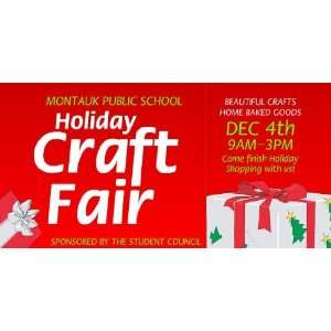   3x6 Vinyl Banner   Montauk School Holiday Craft Fair 