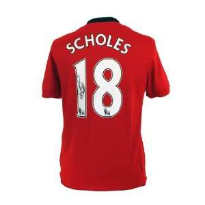  Paul Scholes Signed Manchester United Jersey   Autographed 