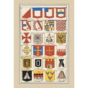  Heraldic Arms   Twemlow, Mascally, et al.   12x18 Framed 