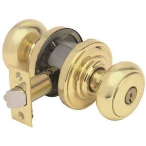  Schlage F51AND605AND Accents Series Polished Brass Keyed 