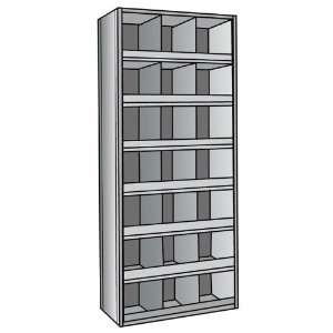  Hallowell Metal Shelving Starter Units with 21 Bins with 3 