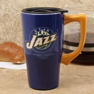  NBA Utah Jazz 16oz. Ceramic Travel Tumbler w/Lid Sports 