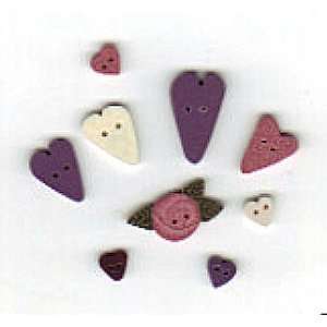  Scatter Hearts Buttons Arts, Crafts & Sewing