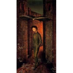 FRAMED oil paintings   Remedios Varo   24 x 44 inches   Child and 