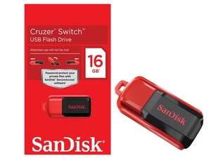 New Sandisk Cruzer Switch 16GB 16 GB USB Flash Memory Pen Drive SDCZ52 