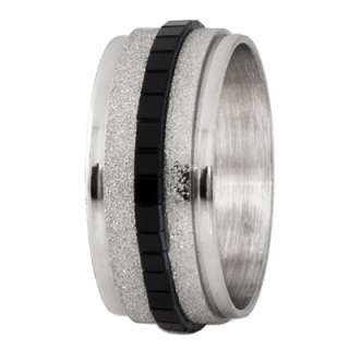 Mens Stainless Steel Sandblasted Finish Ring ~ 2 Styles ~Size 9, 10 