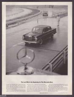 1963 Mercedes Benz 300SE Sedan Test Track photo car ad  