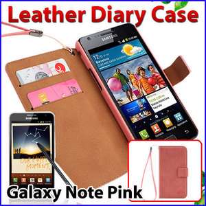 Samsung Galaxy Note i9220 N7000 Cell Phone Leather Diary Case Cover 