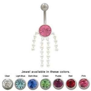  Hanging Beads Dangler Belly Ring   TUCH12 Jewelry