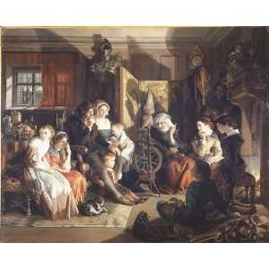 FRAMED oil paintings   Daniel Maclise   24 x 20 inches   A Winter 