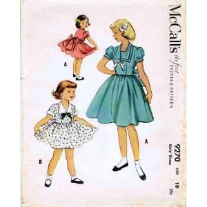   9270 Sewing Pattern Girls Dress Size 10 Arts, Crafts & Sewing