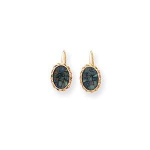  Sardelli   14k Created Opal Leverback Earrings Jewelry