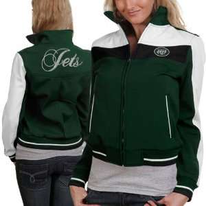  NFL New York Jets Ladies Green Bonded Softshell Full Zip 
