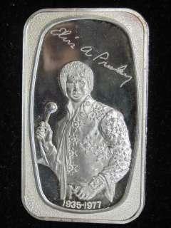   Presley 1 ounce .999 Silver Bar   1935 1977   Dahlonega Mint  