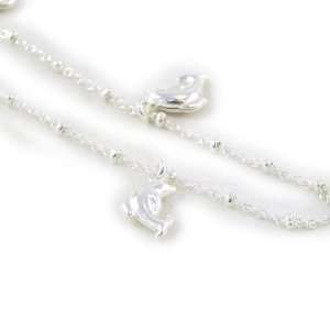  Silver ankle chain Dauphins. Jewelry