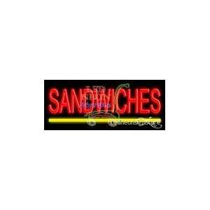  Sandwiches Neon Sign 10 Tall x 24 Wide x 3 Deep 
