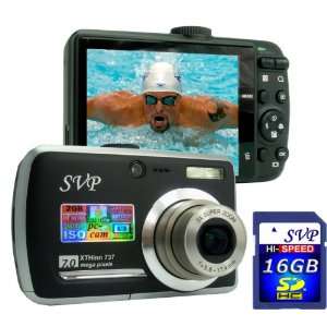  SVP Xthinn 737 Black 7MP 3x Optical zoom 3 inch LCD 