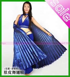 HotNEW Belly Dance Costume Isis Wings color royal blue  