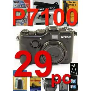 Nikon Coolpix P7100 29 Piece Pro Kit + 5 Years Warranty + Two lenses 