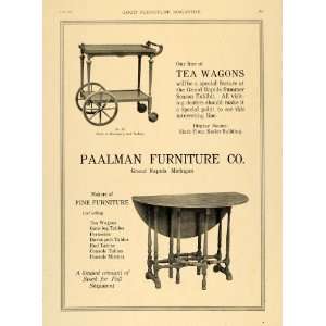  1920 Ad Paalman Furniture Tea Wagon Davenport Table 