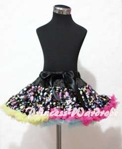   Dots Printing FULL Pettiskirt Skirt Dress Dance Tutu For Girl 1 8Year