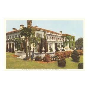 Huntington Library, San Marino, California Architecture Premium Poster 