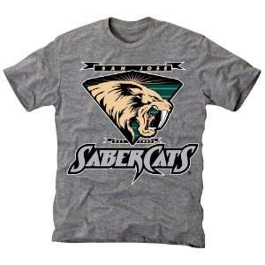  San Jose SaberCats Ash Team Logo Tri Blend T shirt Sports 