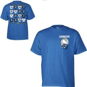  Reebok San Diego Chargers Date Schedule Short Sleeve T 