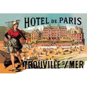  Hotel de Paris Trouville sur Mer 16X24 Canvas