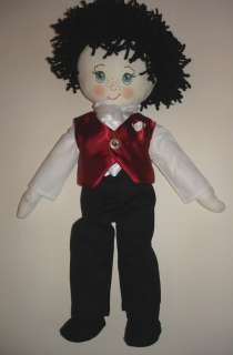 Paige boy rag doll Groom rag doll 15 high boy rag doll  