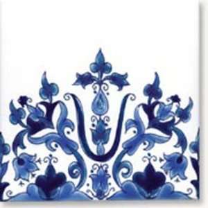  Samarra Blue Border 2 Handpainted Ceramic Tile