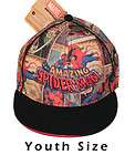 Spiderman Youth / Kids Size Flat Brim Baseball Hat Cap