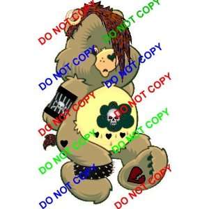  Goth Care Bear (Inspired) Decal/Sticker Automotive