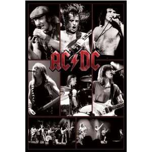  AC/DC   Music Poster (Collage   Live On Stage) (Size 24 