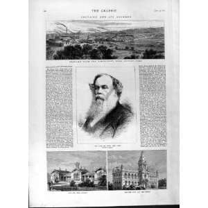  1877 Saltaire Shipley Titus Salt School Club Print