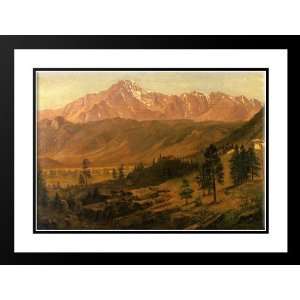 Bierstadt, Albert 38x28 Framed and Double Matted Pikes Peak  